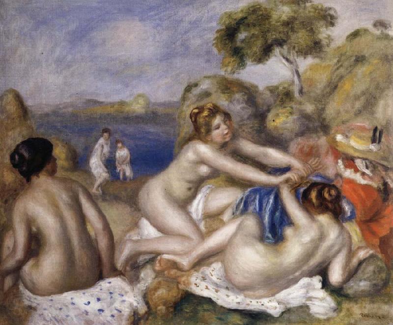 Pierre Renoir Three Bathers with a Crab Germany oil painting art